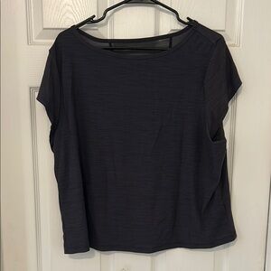 Old Navy Gray Boxy Cap Sleeve Athletic Yop